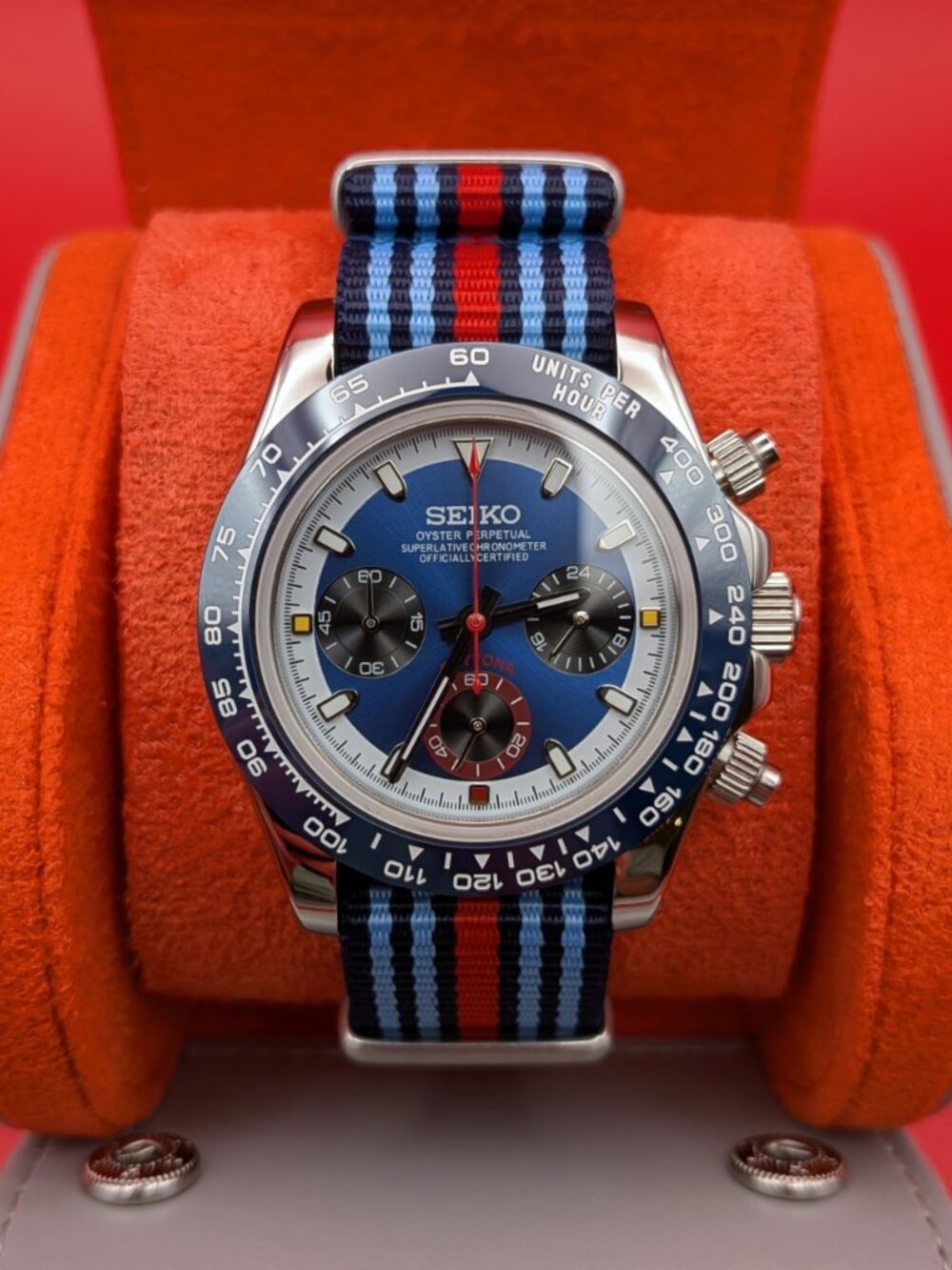 Seiko MOD | Martini Inspired Chronograph | VK63 quartz movement - Picture 6 of 12